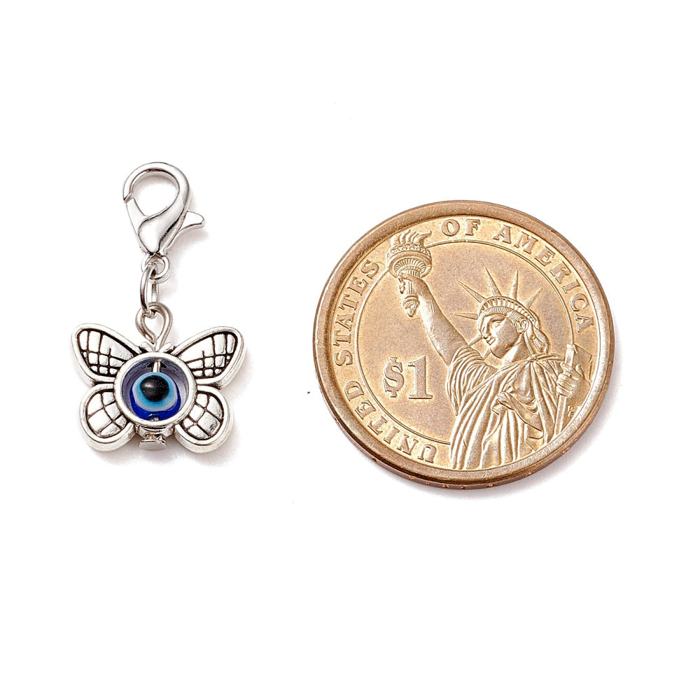 Evil Eye Assorted Shape Mini Keychain, Single