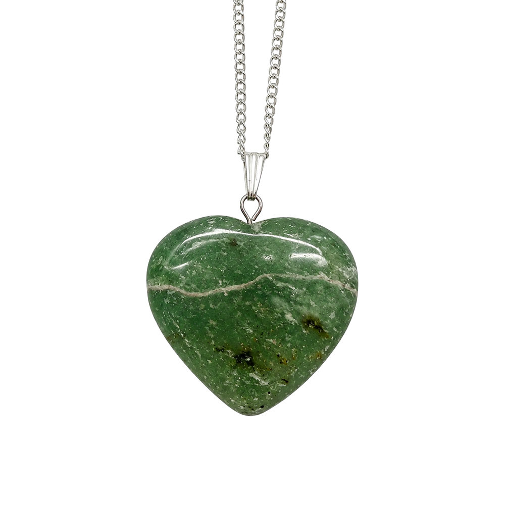 Crystal Heart Pendant, 3cm