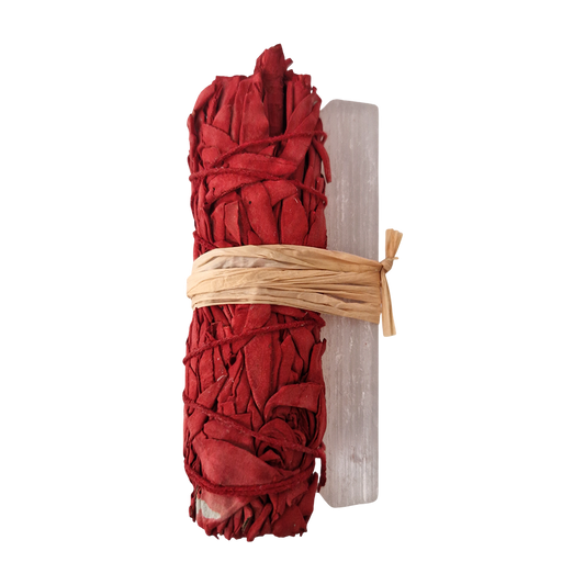 Smudge Stick, Dragon’s Blood and Selenite 4"
