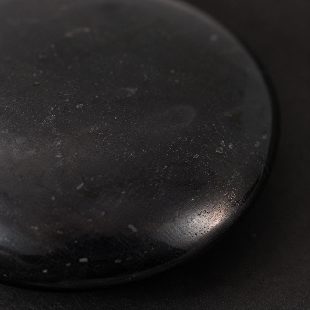 Worry Thumb Stone, Black Agate