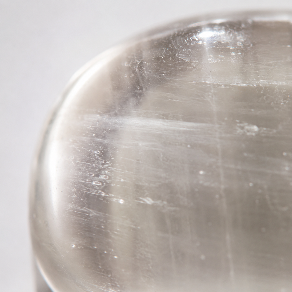 Worry Thumb Stone, Clear Quartz