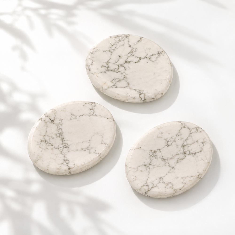 Worry Thumb Stone, Howlite