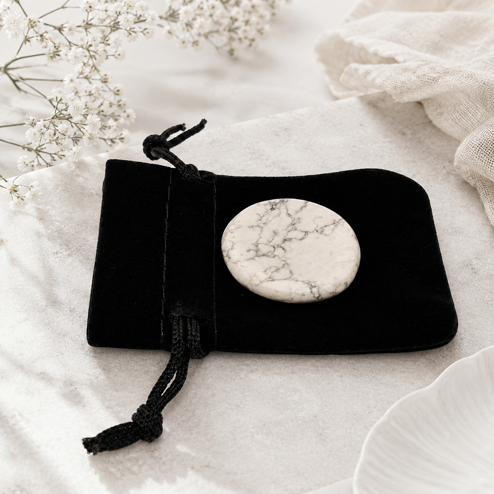 Worry Thumb Stone, Howlite