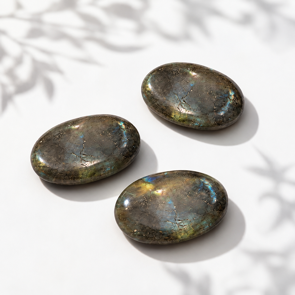 Worry Thumb Stone, Labradorite