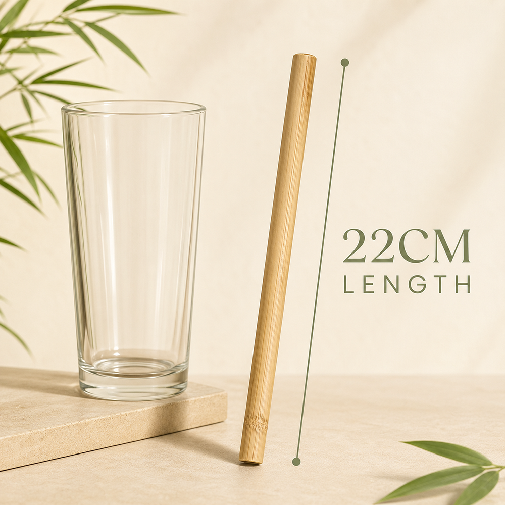 Bamboo Straws, 22cm, 50 pcs