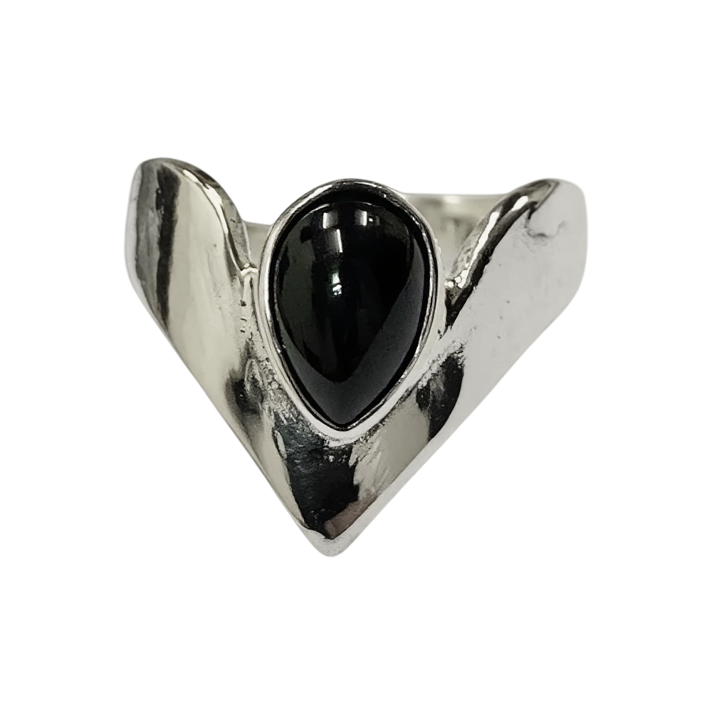 Chevron Vie Crystal Ring 10