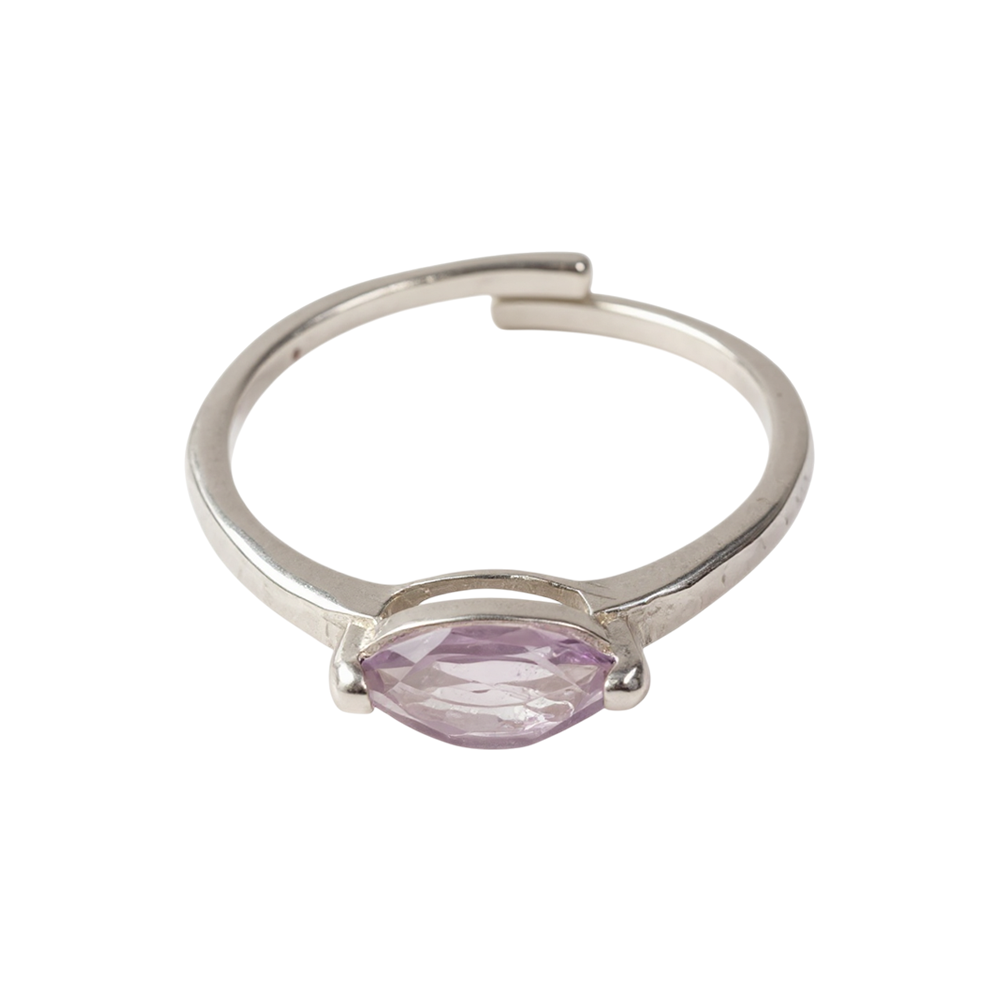 Silver-Plated Adjustable Ring (#34)