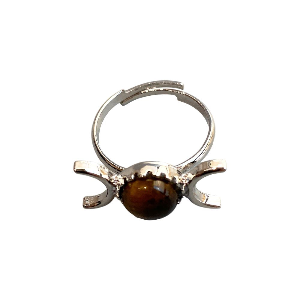 Adjustable Ring, 0.5cm Gemstone