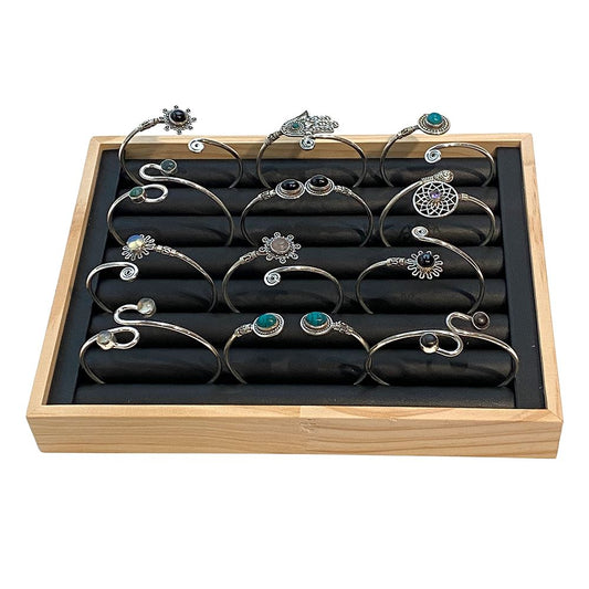 Selection of 12 Silver-Plated Adjustable Cuffs, Assorted
