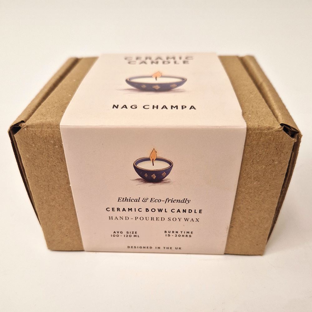 Ceramic Bowl Candle, Nag Champa