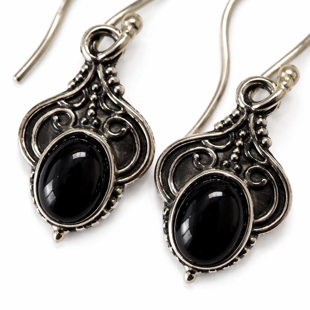 Silver-Plated Hanging Earwire Earrings (#02), 2x1cm