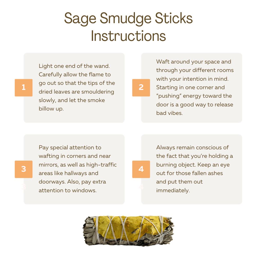 Floral Smudge Sticks 4"