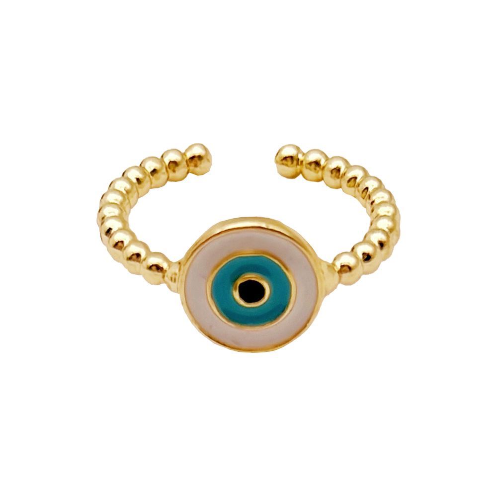 Evil Eye Ring, Gold, Orbis Eye (#4)