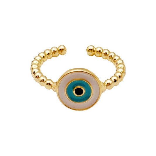 Evil Eye Ring, Gold, Orbis Eye (#4)