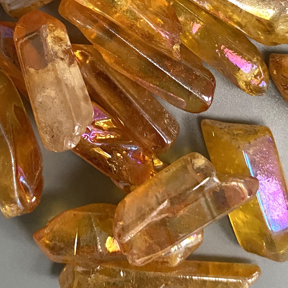 Electroplated Quartz Points, 2-3cm, Single