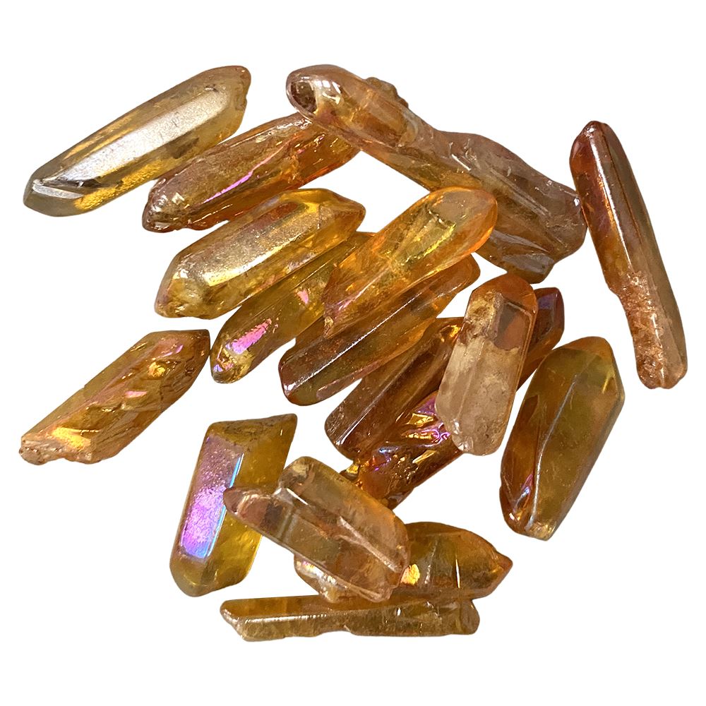 Electroplated Quartz Points, 2-3cm, Pack of 12