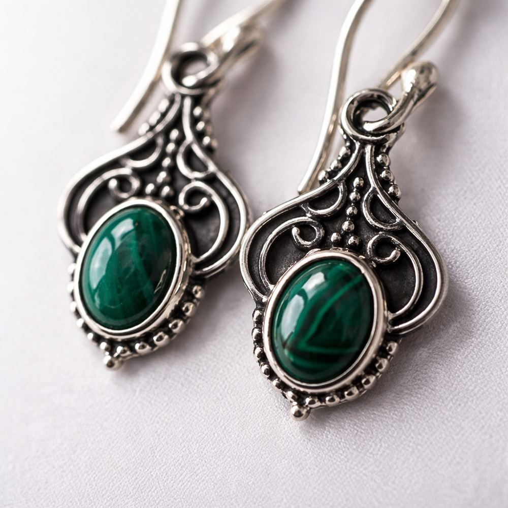 Silver-Plated Hanging Earwire Earrings (#02), 2x1cm