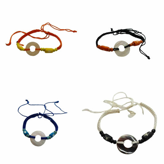 Beach Bracelet, Circle and Beads