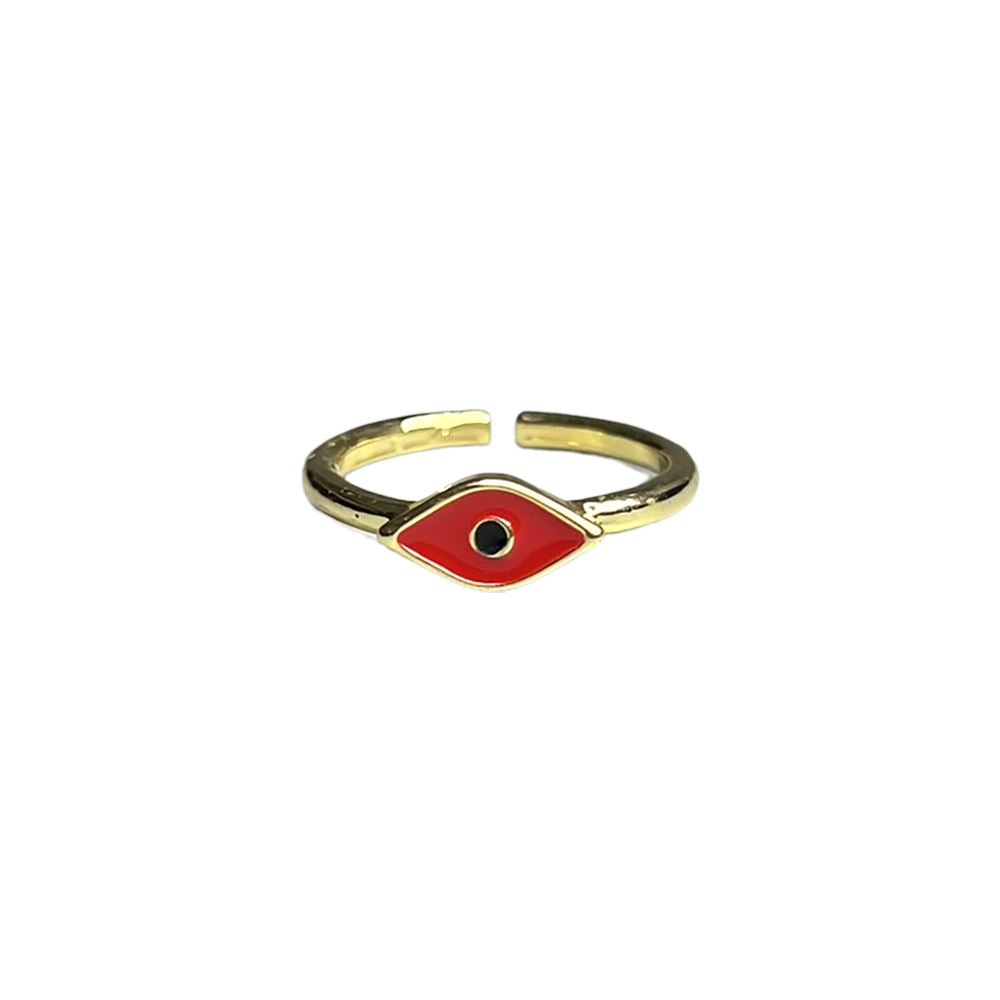 Evil Eye Ring, Gold, Iris (#7)