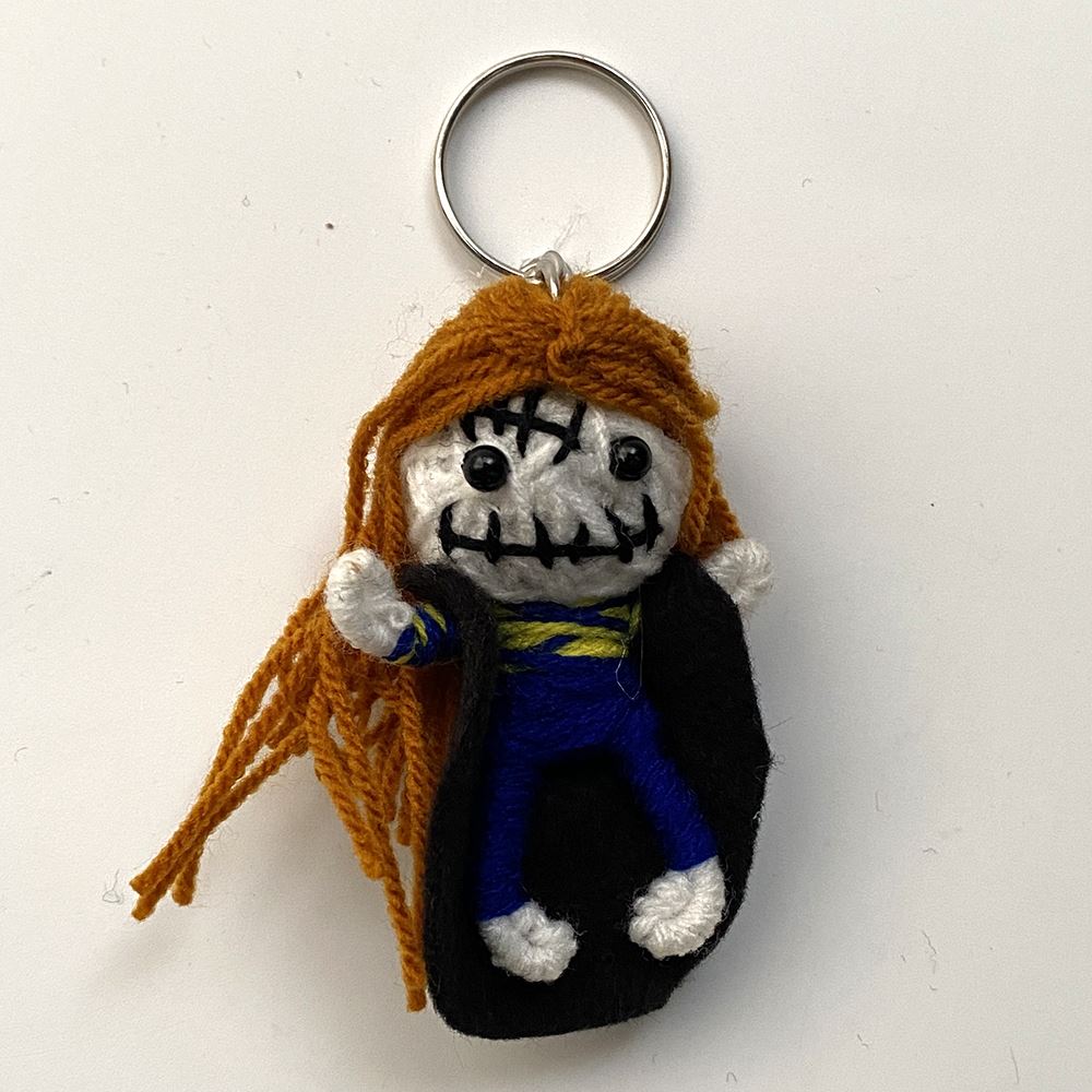 Voodoo String Doll Keychain, 7cm