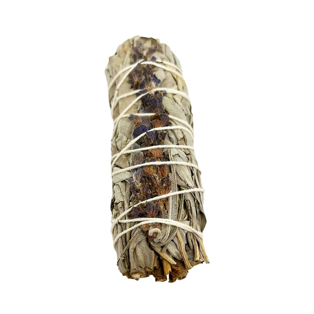 Smudge Stick, White Sage and Lavender 4"