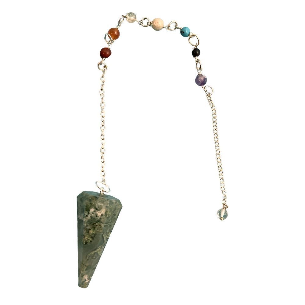 Pendulum with 7 Chakra Beaded Chain