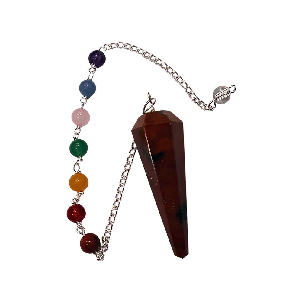 Pendulum with 7 Chakra Beaded Chain