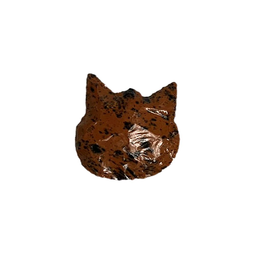 Faceted Cat Face, 2.5x2.5cm