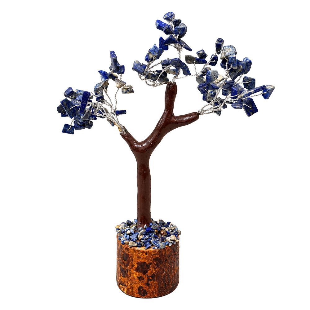 Gemstone Tree, 100 Beads, 18cm, Lapis Lazuli
