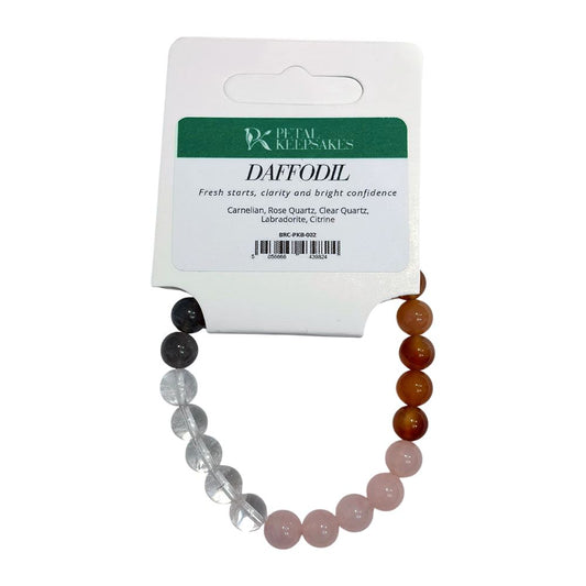 Petal Keepsakes Gemstone Bracelet, Daffodil