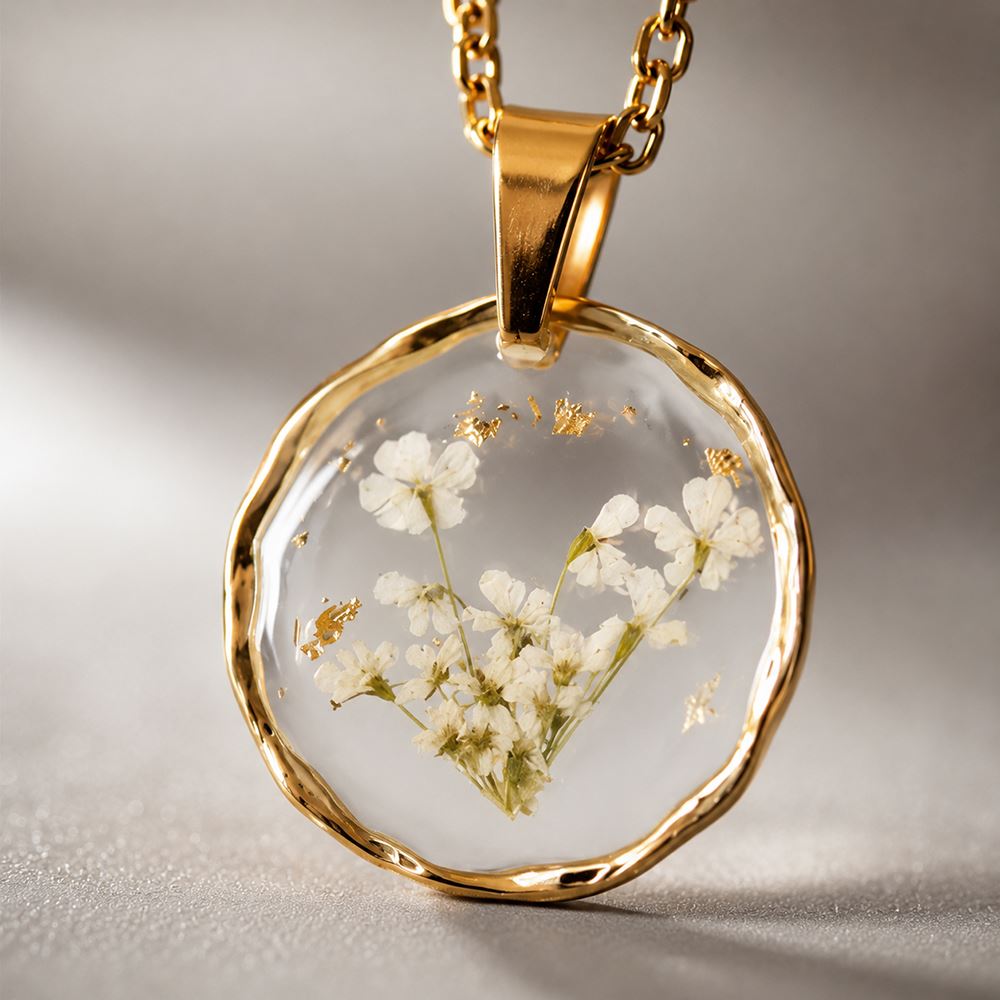 Pressed Flower Pendant