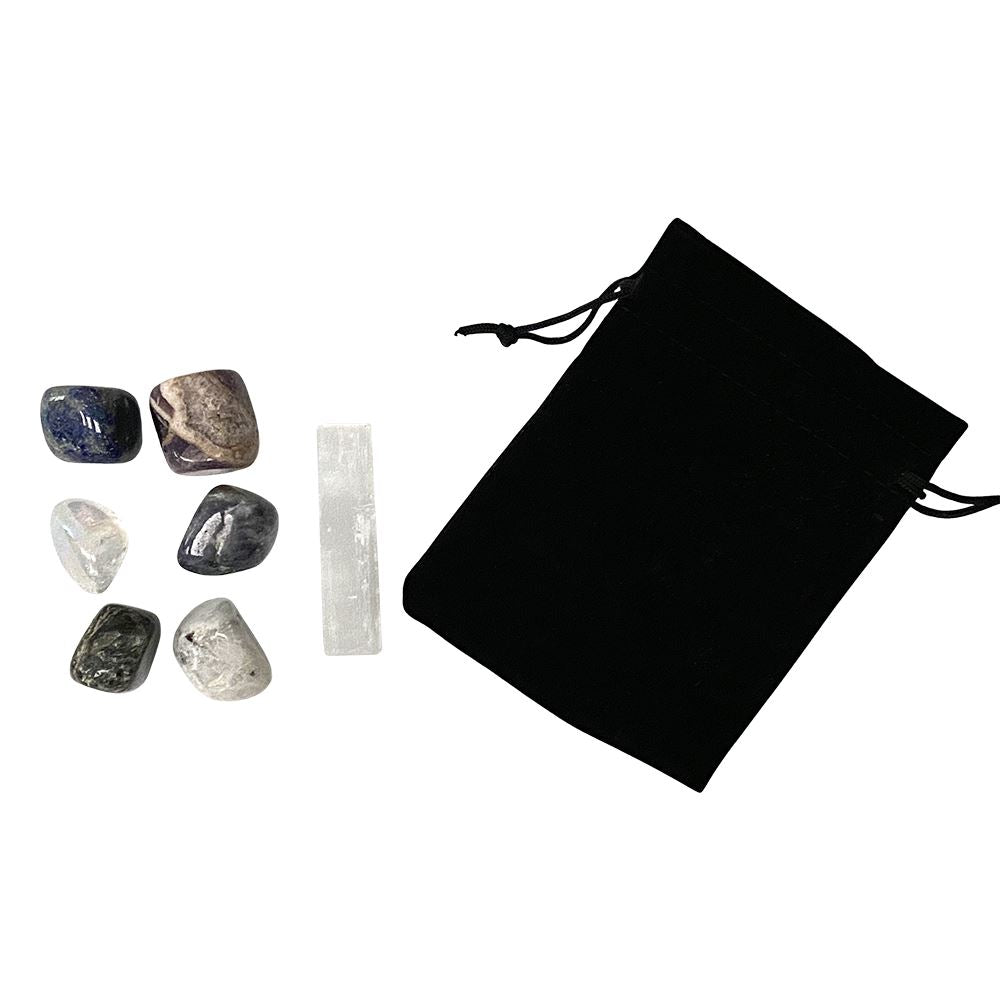 Tumbled Crystals & Selenite Set