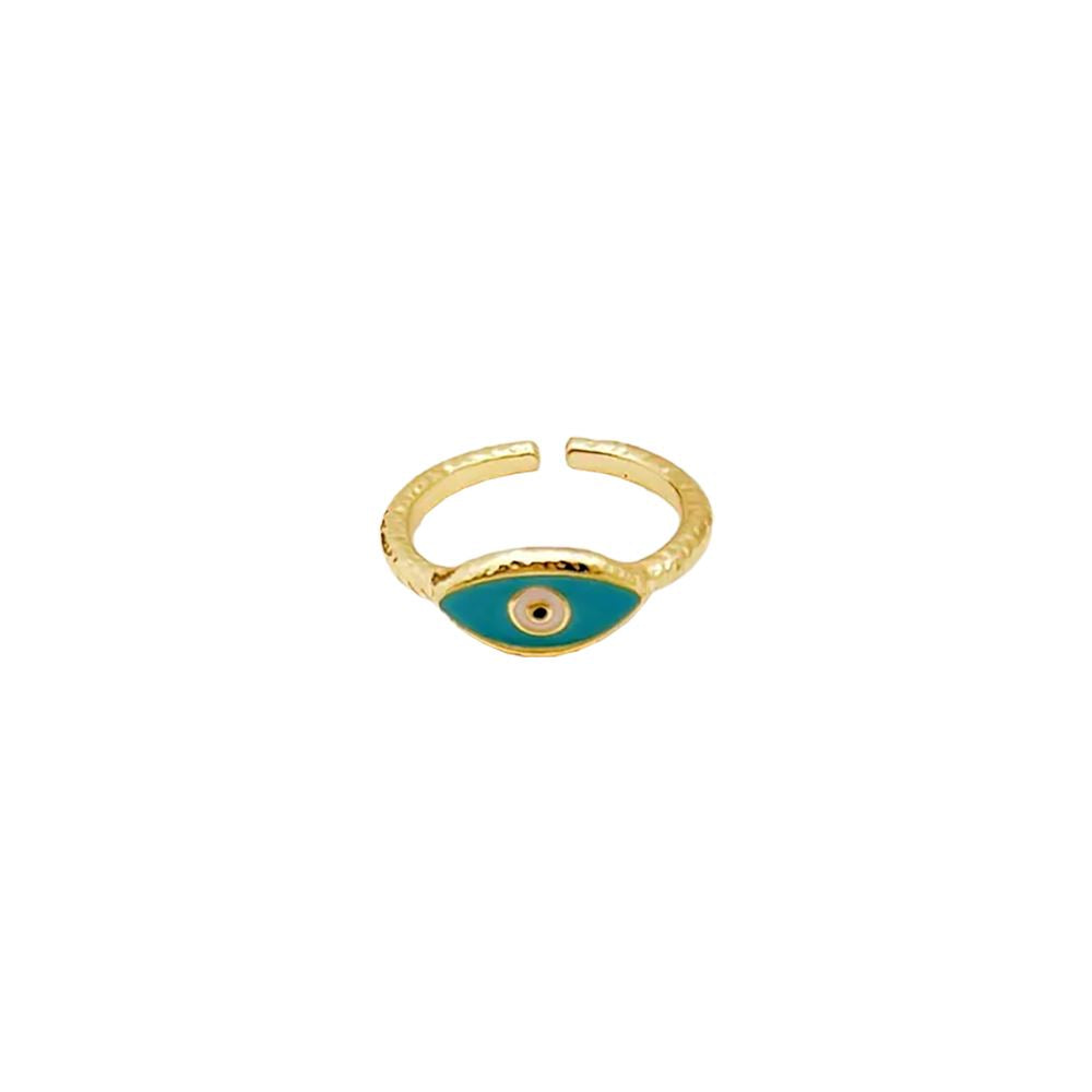 Evil Eye Ring, Gold, Eye of Elegance (#1)