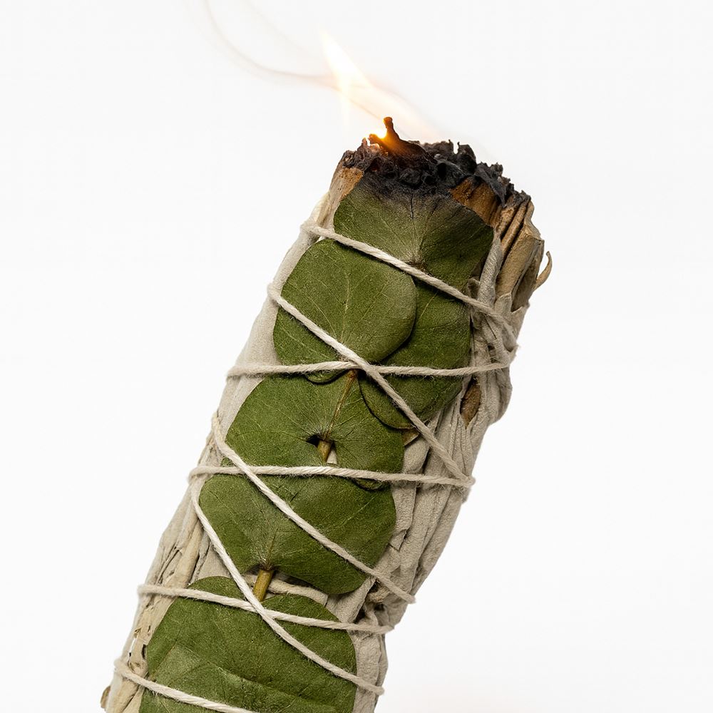 Smudge Stick, White Sage and Eucalyptus 4", Pack of 20