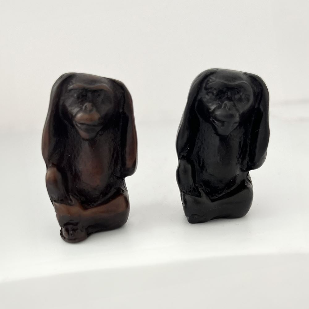 Hear No Evil Monkey Figurine, 4cm