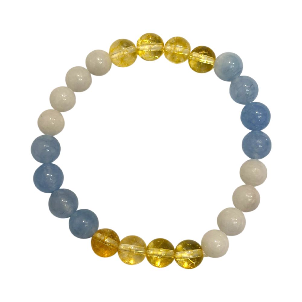 Petal Keepsakes Gemstone Bracelet, Chrysanthemum