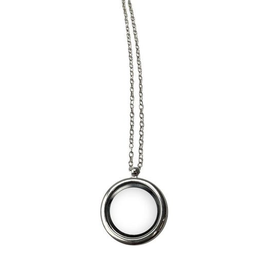 Locket Pendant with Silver Chain