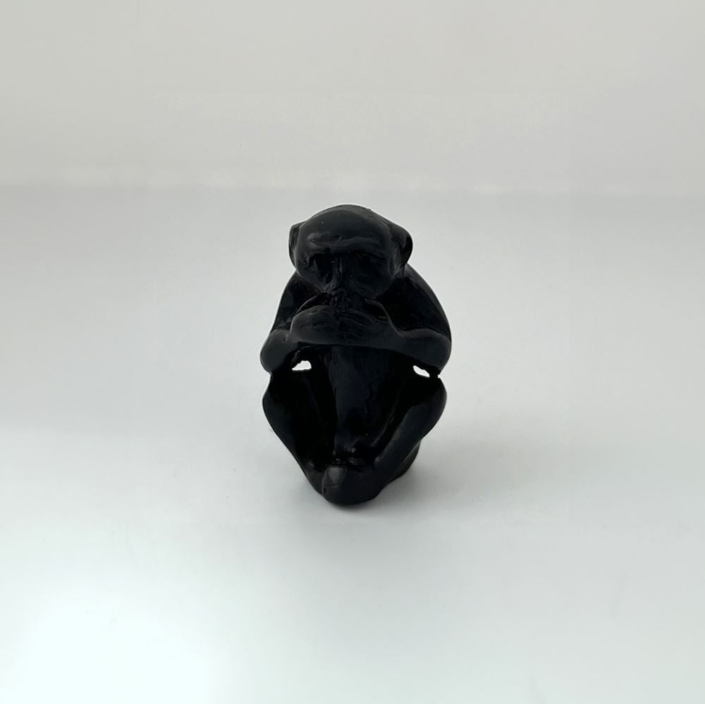 Speak No Evil Monkey Figurine, 4cm