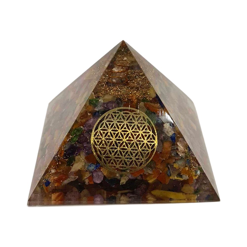 Orgone Reiki Healing Pyramid, 7.5cm