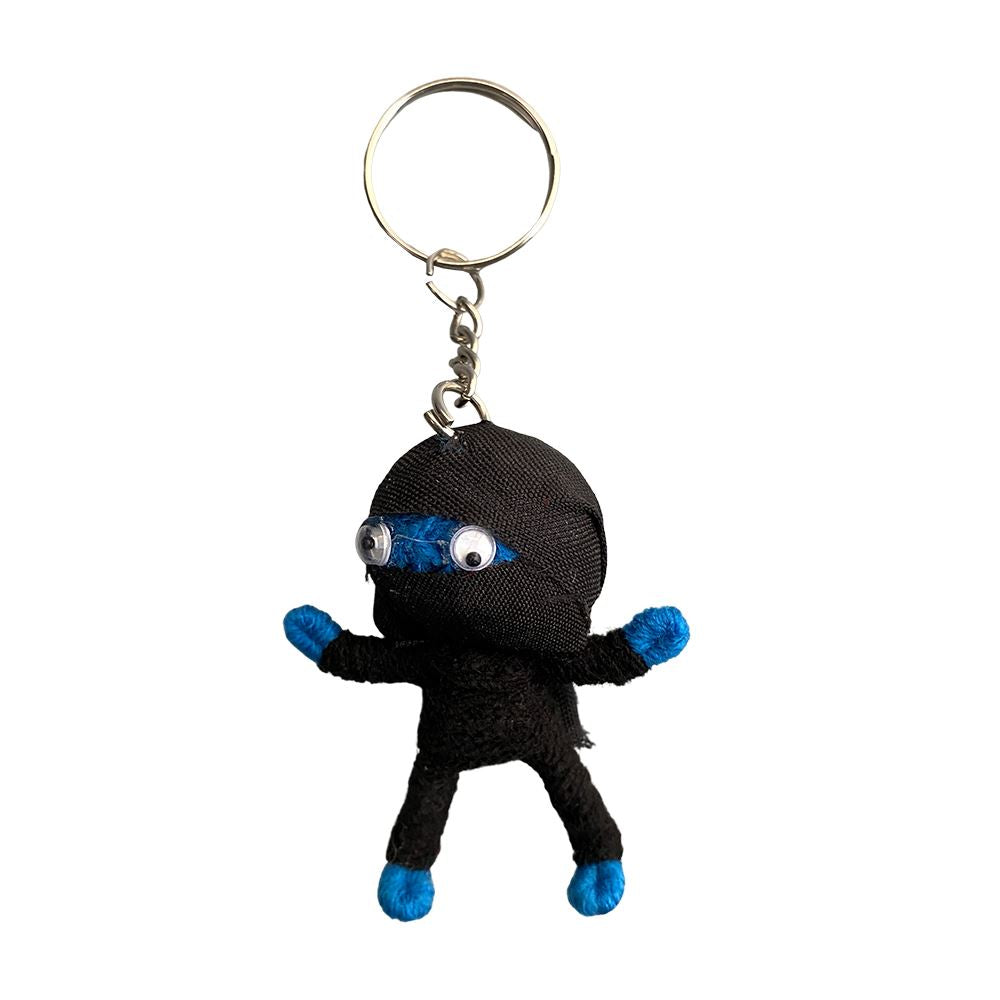 Voodoo String Doll Keychain, 7cm