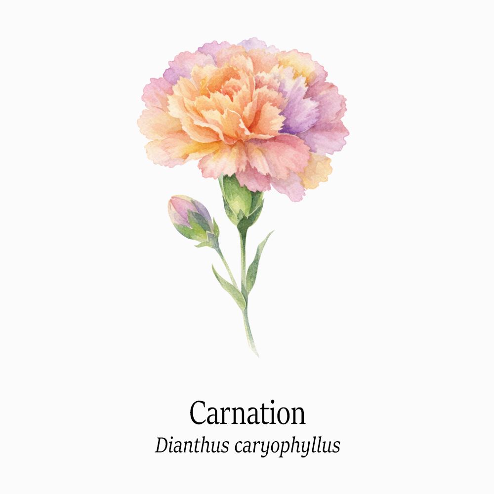 Petal Keepsakes Gemstone Bracelet, Carnation