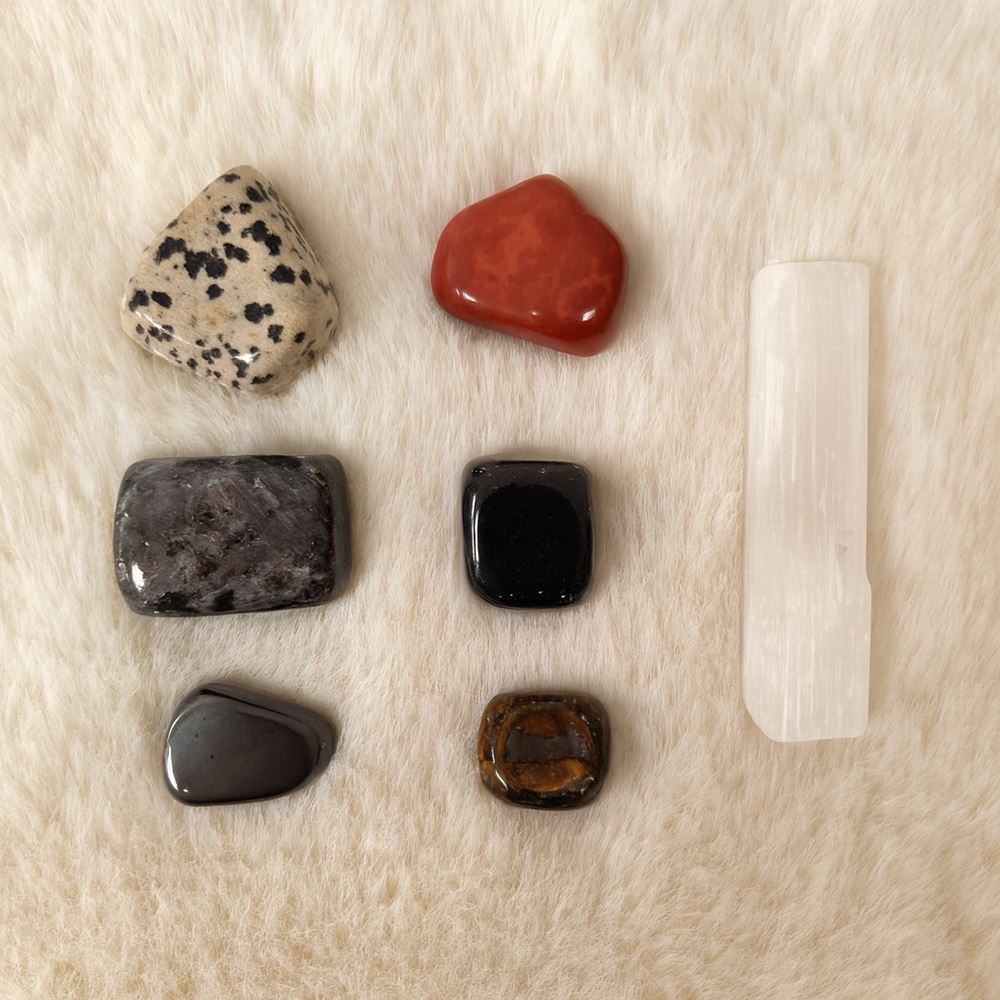 Tumbled Crystals & Selenite Set