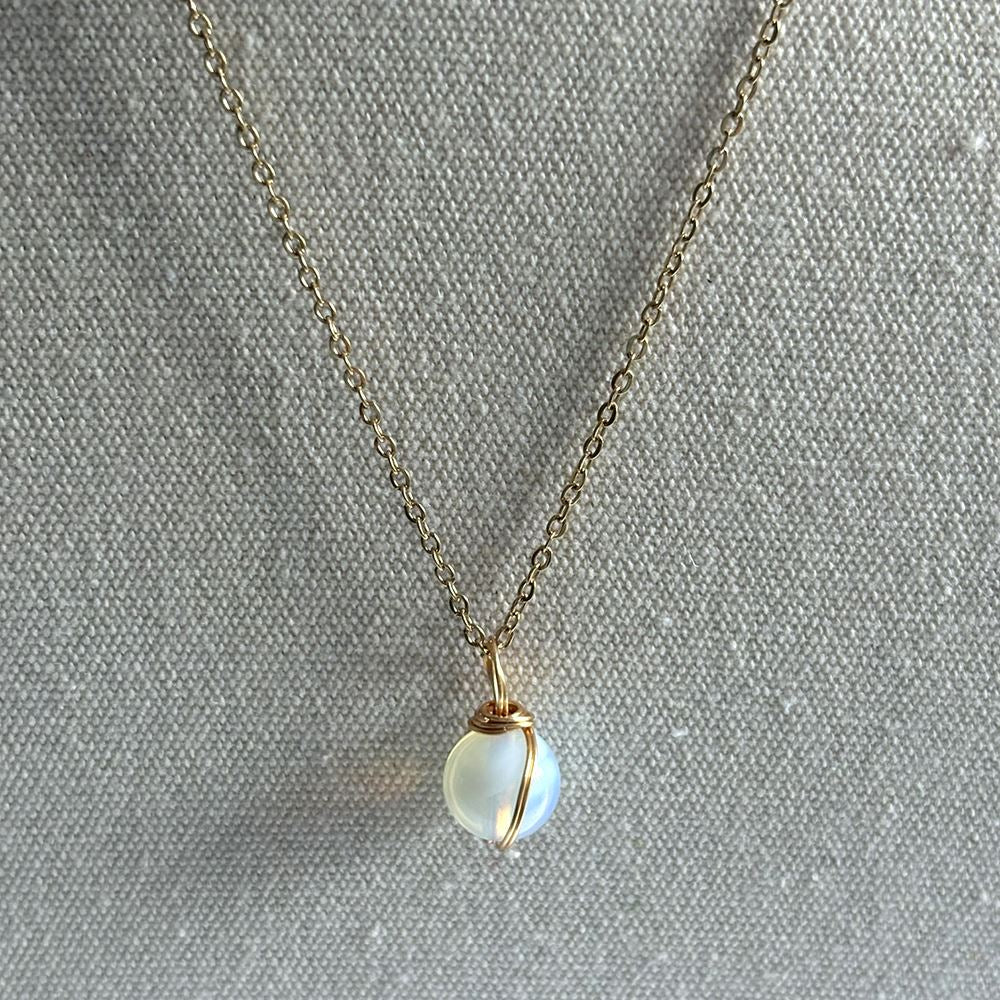 Halo Gemstone Pendant, Sphere