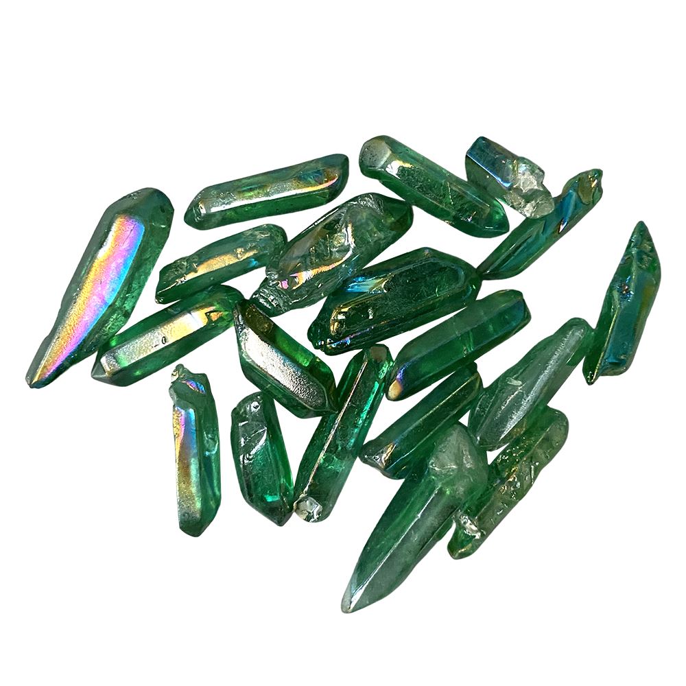 Electroplated Quartz Points, 2-3cm, Pack of 6