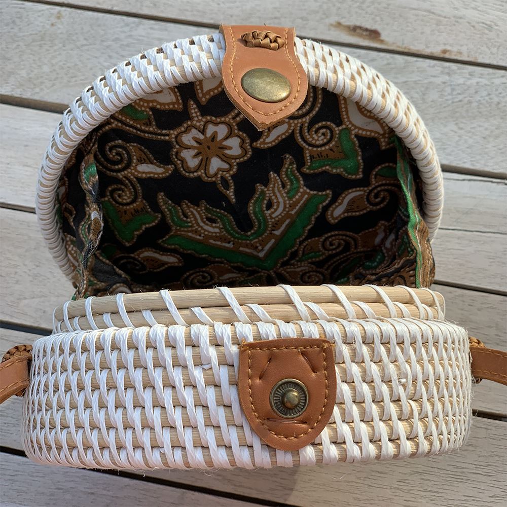 Rattan Roundy Bag
