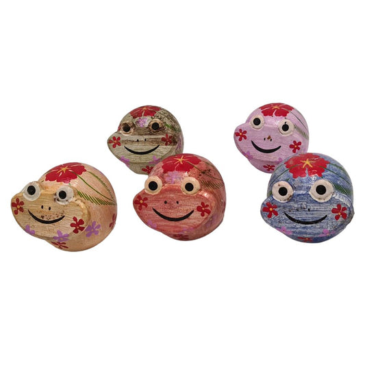 Big Frog Carving, Set of 5