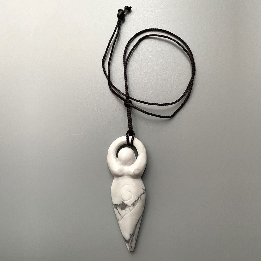 Mother Earth Goddess Pendant, 8x3cm