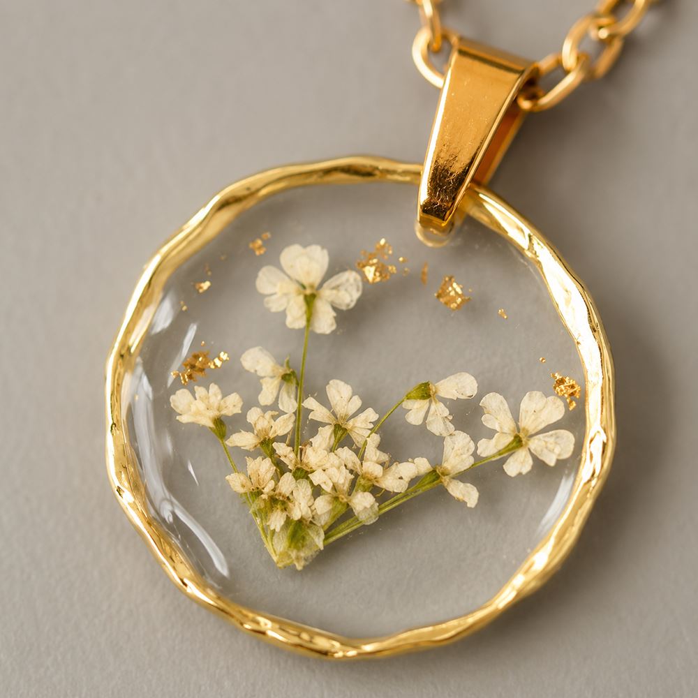 Pressed Flower Pendant