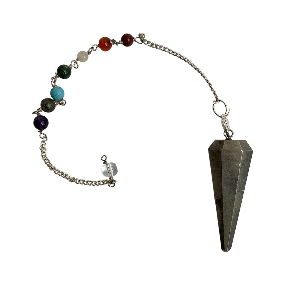 Pendulum with 7 Chakra Beaded Chain