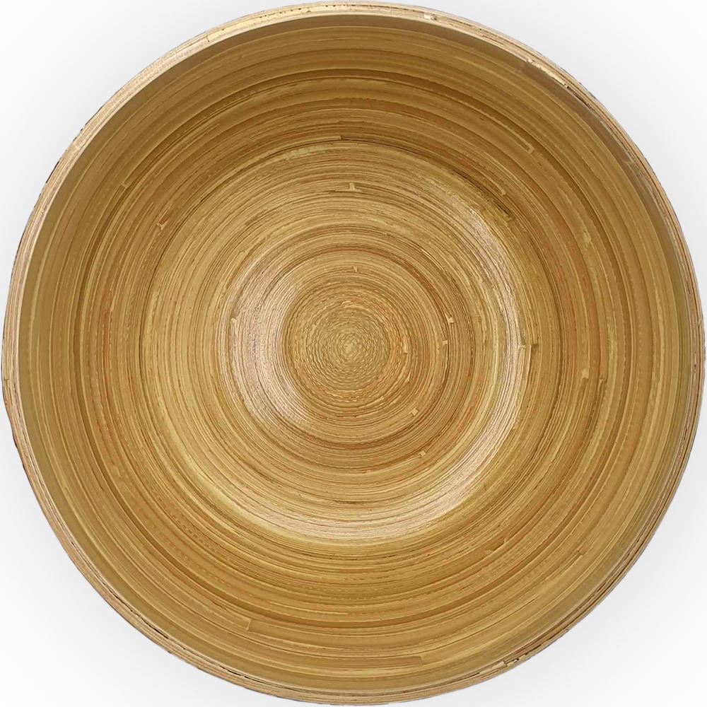 Bamboo Salad Bowl, 23x10cm, Multicolour